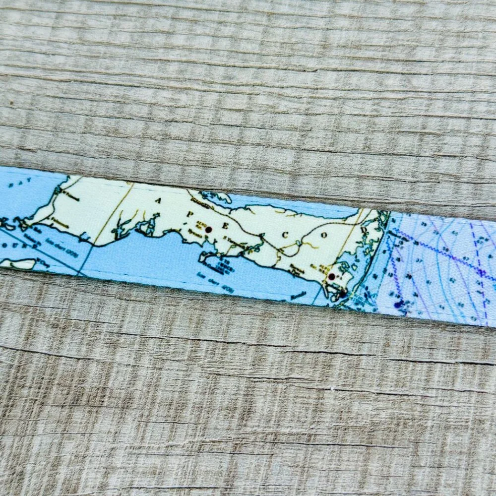 NEW with TAGS Designer Dog Leash with Map of Cape Cod